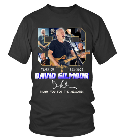 DAVID GILMOUR 59 YEARS OF 1963-2022