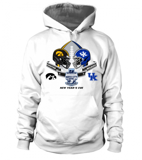 Official Iowa Hawkeyes Vs Kentucky Wildcats 2023 Transperfect Music City Bowl Hoodie
