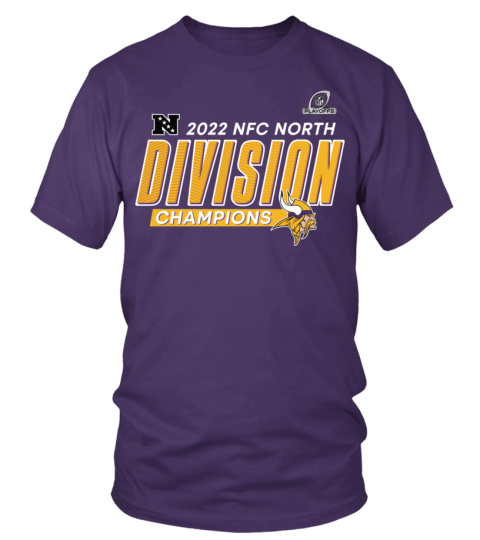 Men's Nike Black Minnesota Vikings 2022 NFC North Division Champions Locker Room Trophy Collection T-Shirt Size: Medium