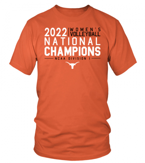 National Champions  Official Texas Longhorns Women's Volleyball T-Shirt
