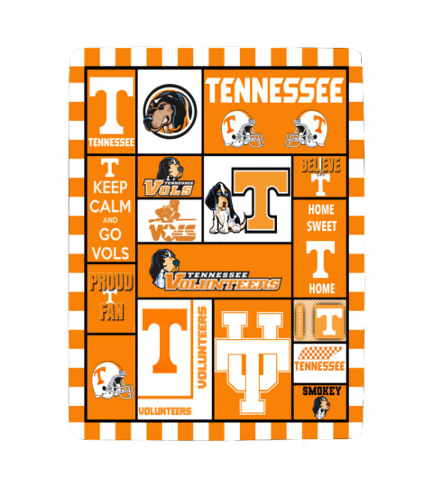 University of Tennessee Volunteers Sherpa Fleece Blanket Gifts for Football Fans 60"x80"