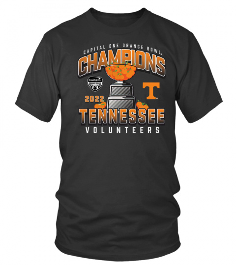 Official 2022 Capital One Orange Bowl Champions Tennessee Volunteers T-Shirt