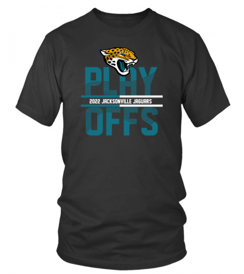 Official NFL Playoffs Iconic Anthracite Jacksonville Jaguars 2022 T-Shirt
