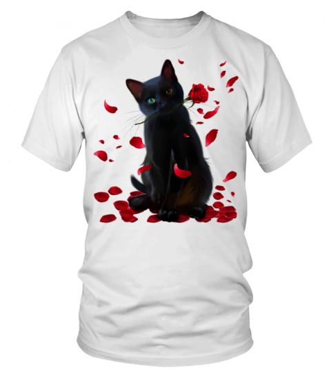 Black Cat Lovers Gifts Shirt Valentine Gift For Cat Mom Cat Dad Hoodie
