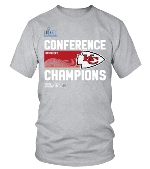 Official Shop Kansas City Chiefs 2023 AFC Champions Locker Room Trophy  Collection T-Shirt