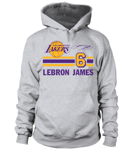 LeBron James Los Angeles Lakers Homage Number Tri-Blend T-Shirt - Gray