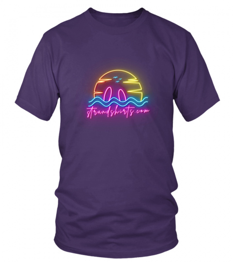 Strandshirt Neon Summer Surfboard