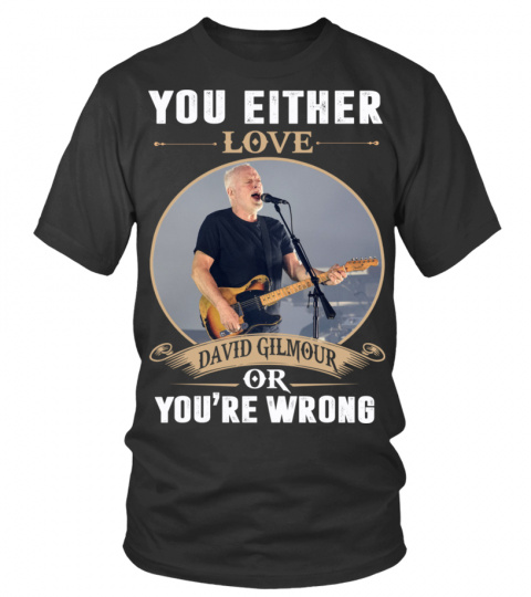 YOU EITHER LOVE DAVID GILMOUR OR YOU'RE WRONG