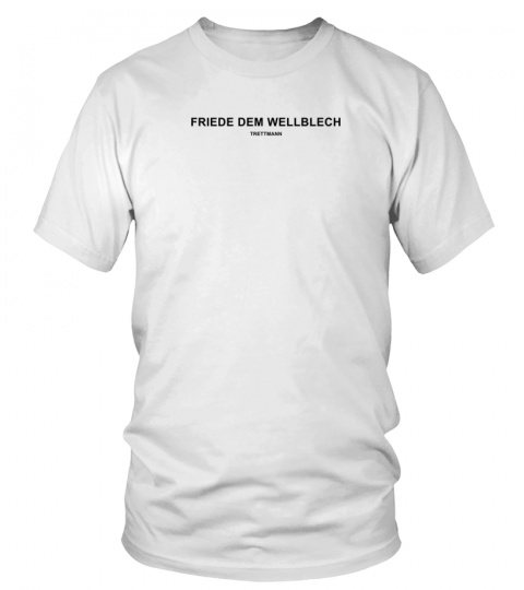 Trettmann Friede Dem Wellblech Weiss 2023 T Shirt