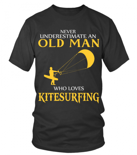 OLD MAN WHO LOVES KITESURFING