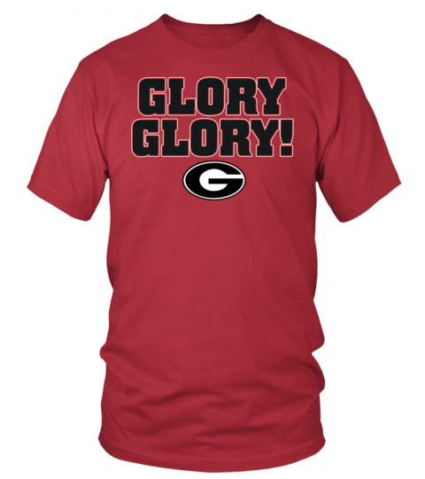 Georgia Bulldogs Glory Glory T Shirt Red Mens
