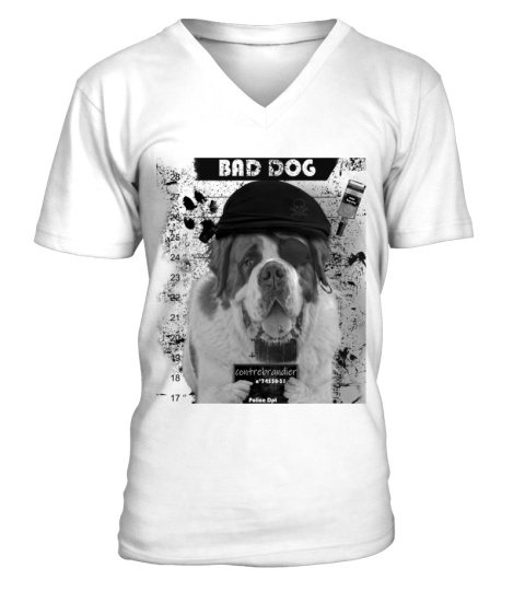 T shirt - Bad Dog  Saint Bernard Contrebandier - Edition Limitée