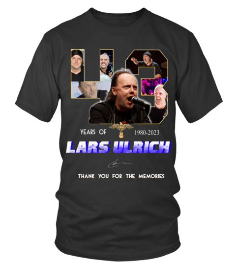 LARS ULRICH 43 YEARS OF 1980-2023