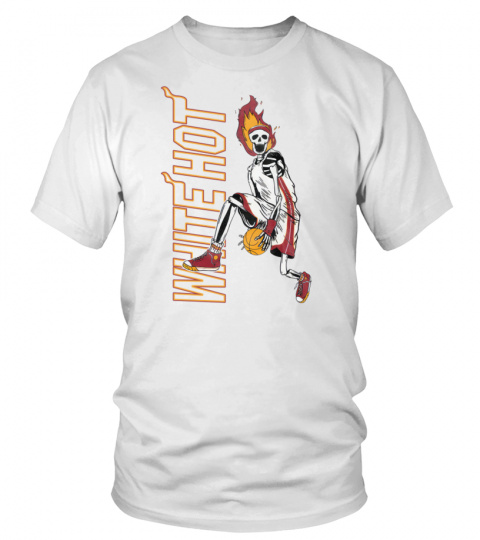 Miami Heat Skeleton White Hot T Shirt Barstool Sport