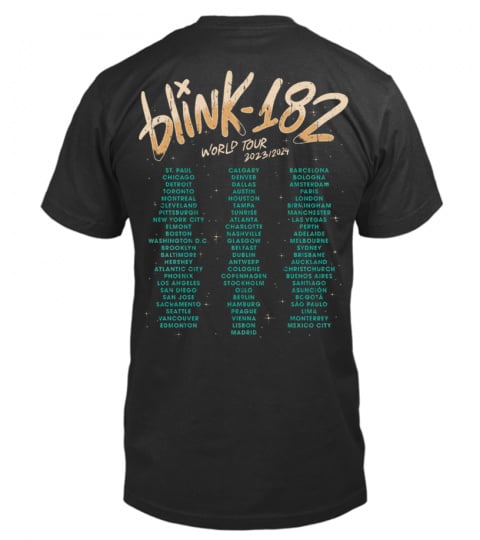 Blink 182 - Smiley World Tour T-Shirt