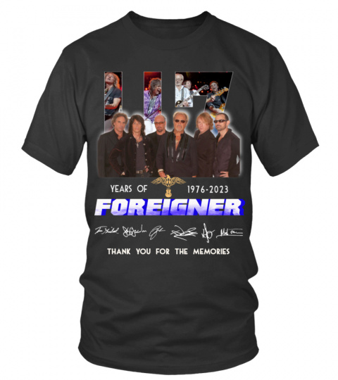 FOREIGNER 47 YEARS OF 1976-2023