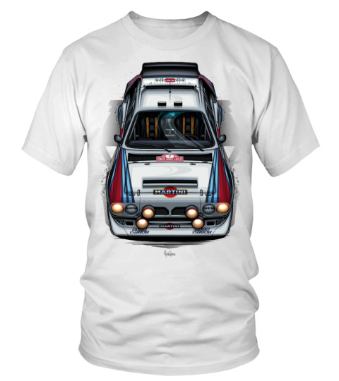 T-Shirt TENALI Lancia Fulvia - Rallye Légendaire Coloris BLANC Taille L