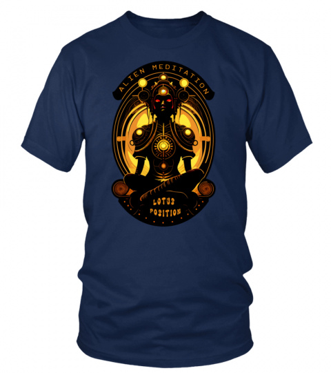 T shirt - Alien méditation black -Edition Limitée