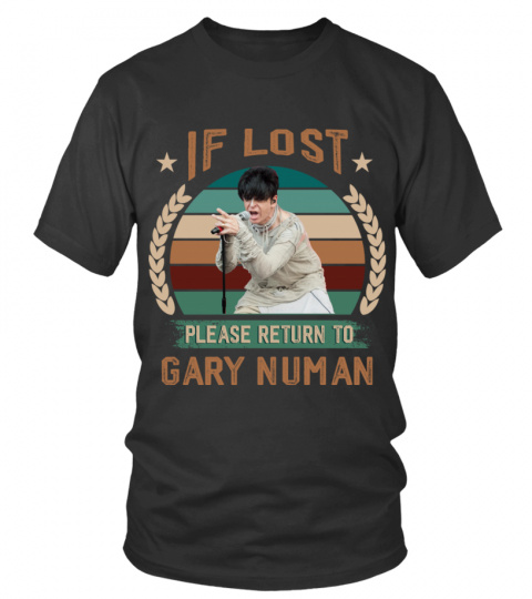 IF LOST PLEASE RETURN TO GARY NUMAN