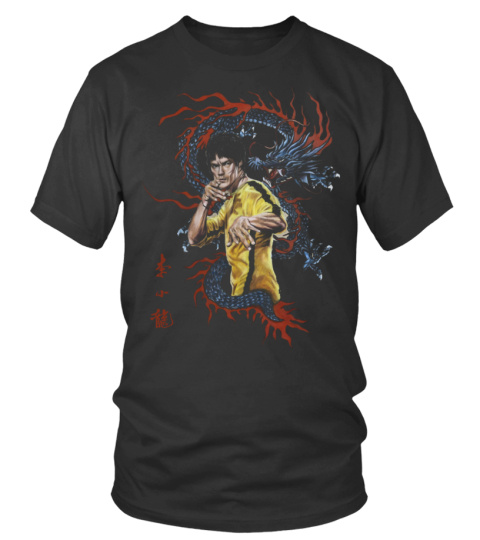 ROUND NECK T-SHIRT UNISEX – BRUCE LEE 3 BK