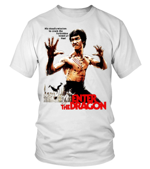 ROUND NECK T-SHIRT UNISEX – 014. ENTER THE DRAGON WT