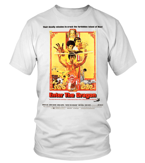 ROUND NECK T-SHIRT UNISEX – 013. ENTER THE DRAGON WT