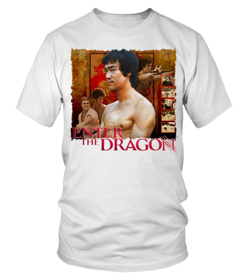 ROUND NECK T-SHIRT UNISEX – 001. ENTER THE DRAGON WT