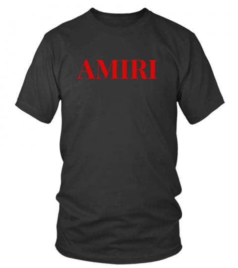 Stand Out with the Red Amiri Name T-Shirt