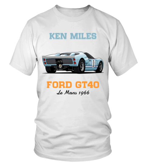 WT. Ken Miles - Ford GT40 Le Mans 1966 - T-shirt