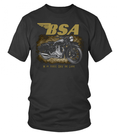 BSA M19 350cc T-shirt Black Color Limited Edition