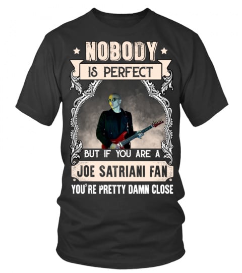 NOBODY IS PERFECT BUT IF YOU ARE A JOE SATRIANI FAN YOU'RE PRETTY DAMN CLOSE