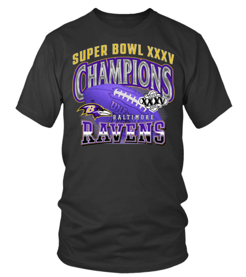 Vintage Ravens Supper Bowl 35 Championships  Shirt
