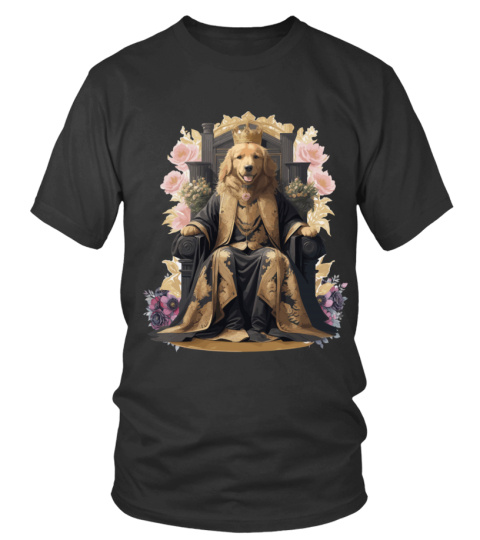 Golden Retriever Throne T-shirt