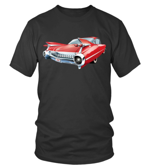 T-shirt - Clscr-006-BK.Cadillac Car (1)