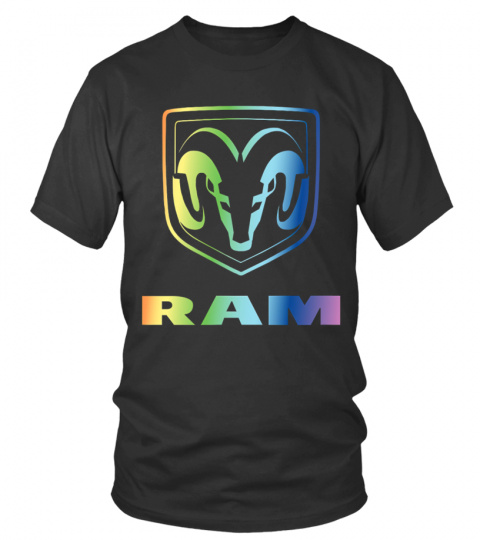 BK. Ram Trucks Pride Rainbow Logo T-Shirt-