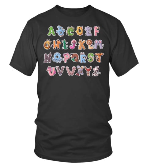 Cute Letters From Animal Shapes 244 T-Shirt