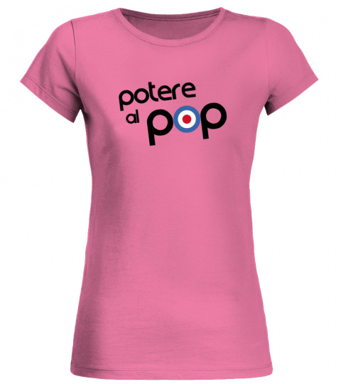 Potere al Pop t-shirt donna retro style vintage brit pop
