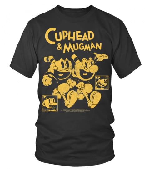 The Cuphead Show! Cuphead &amp; Mugman Dumb-Dumbs Vintage Poster T-Shirt