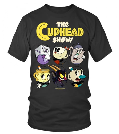 The Cuphead Show Group Poster Logo T-Shirt