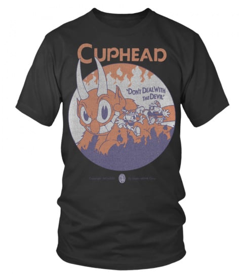 Cuphead and Mugman The Devil Boss Level T-Shirt