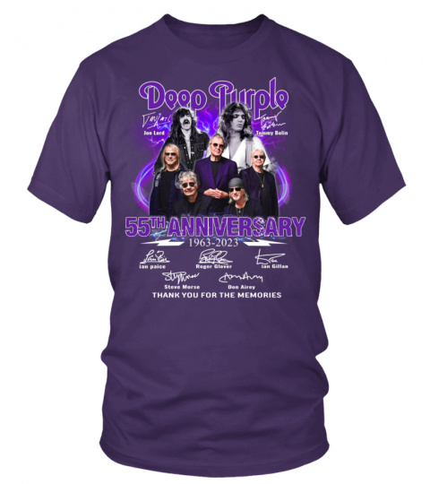 Deep Purple anniversary 55 Years 1963 - 2023 Signatures - Thank You For The Memories