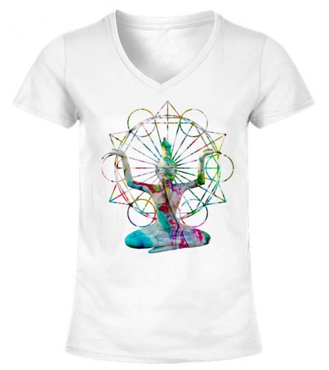 T shirt Méditation multicolore - Edition Limitée