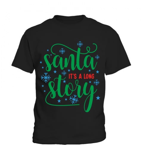 Jolly Journey: Santa's Long Tale Christmas Kids T-Shirt