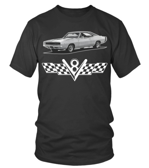 T-shirt - BK. Mopar - 1968 Dodge Charger T-Shirt-