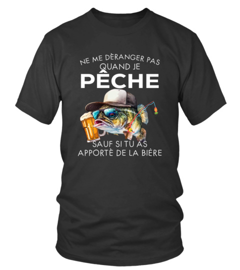 ne me déranger pas quand je pêche sauf si tu as apporté de la bière