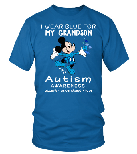 Mickey wear blue for my grandson autism awareness