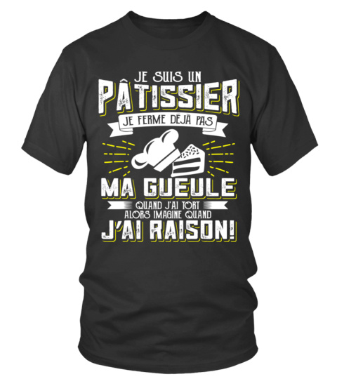 Boulanger-Pâtissier Humour Patissier Pâtisserie T-Shirt