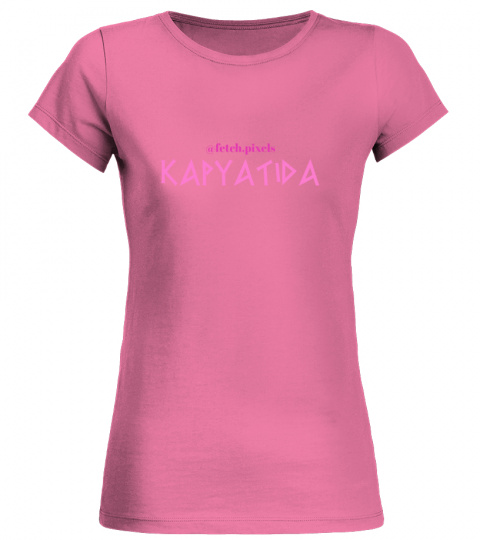 kariatida t-shirt by fetch pixels pink on pink