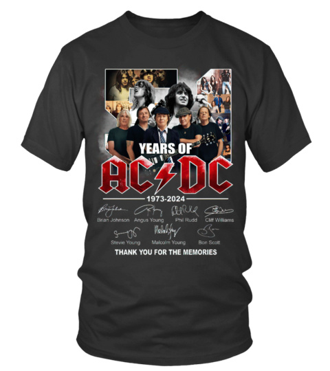 51 Years Of ACDC Shirt