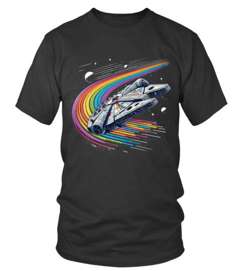 Millennium Falcon rainbow colors LT